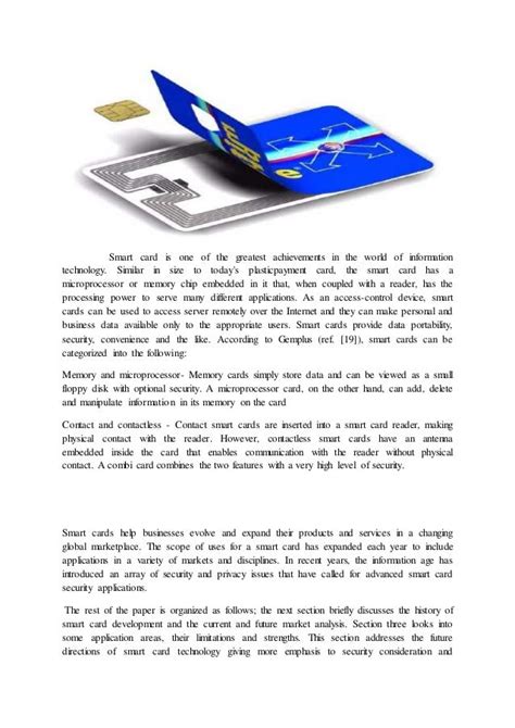 smart card id abstract|Smart Card ID: An Evolving and Viable Technology .